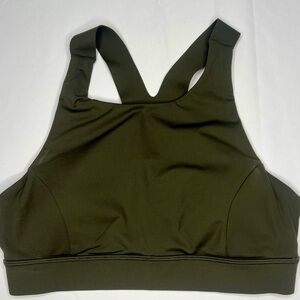 Lululemon Fast & Free Bra in Olive Green